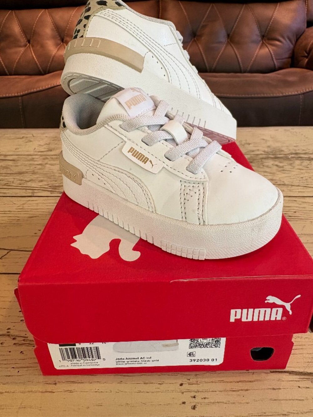 PUMA Toddler Girls Jada Animal Ac Slip On Sneakers Shoes Casual - 6